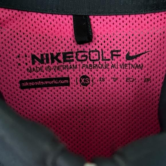 Nike Golf Womens Grey 1/2 Zip Pullover with Bright Pink Accents XS - Picture 3 of 16